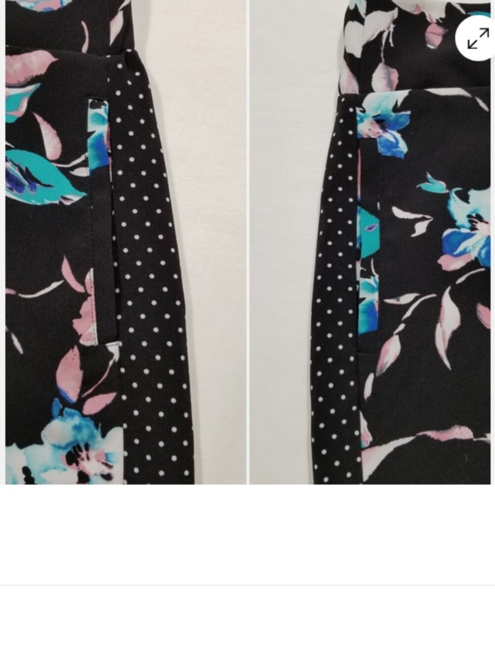 LANE BRYANT The Allie Wide Leg Pants Floral Polka Dot 7103E1M - Picture 3 of 8
